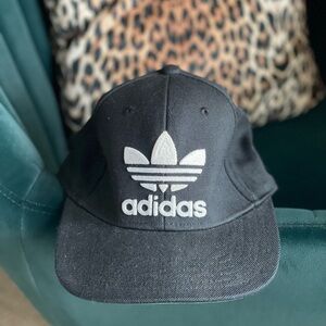 Adidas Black Hat with Metallic Logo
